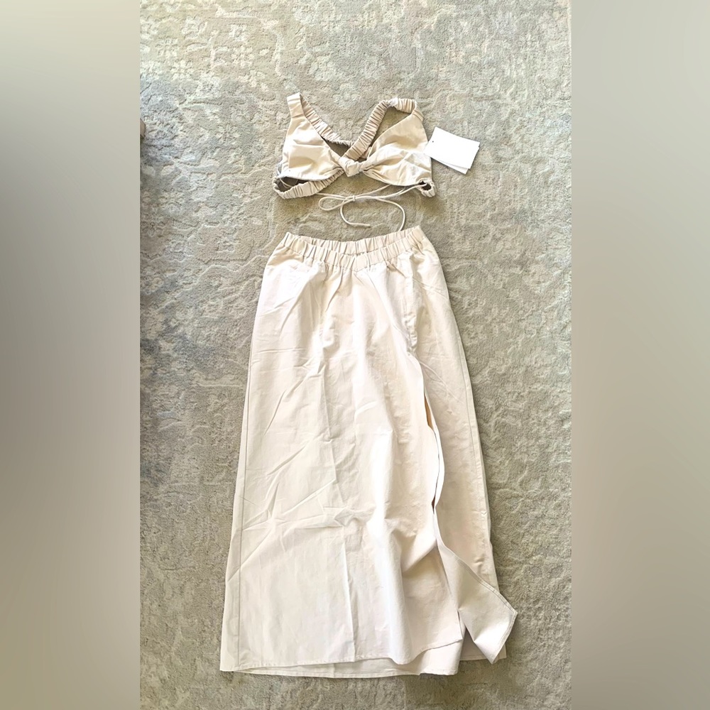 Sabo Skirt Beige Set